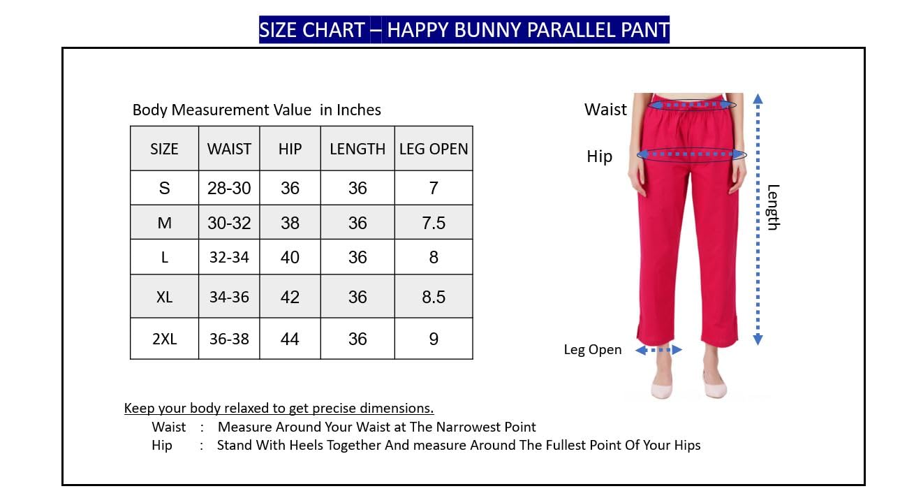 Happy Bunny Parallel Pants - Modern Cotton Trousers - Smart Ankle Length - Work | Office | Home | Regular Fit Wear by Prixsa.com - Image 4