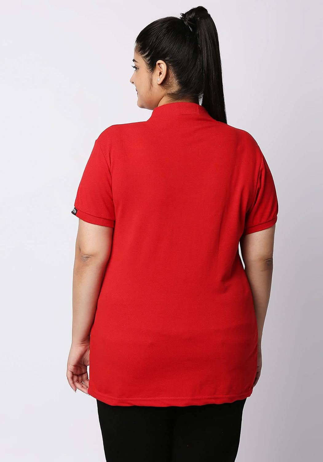 Wear Your Opinion Womens Polo Collar Neck T-Shirt Top (Design: Solid) by Prixsa.com - Image 7