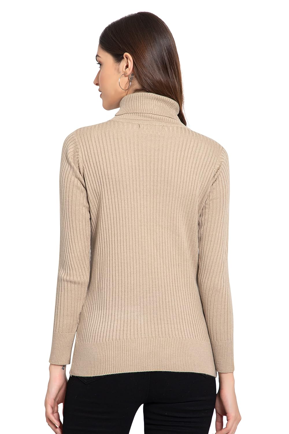 GODFREY Women's High Neck Knitted Woolen Sweater by Prixsa.com - Image 3