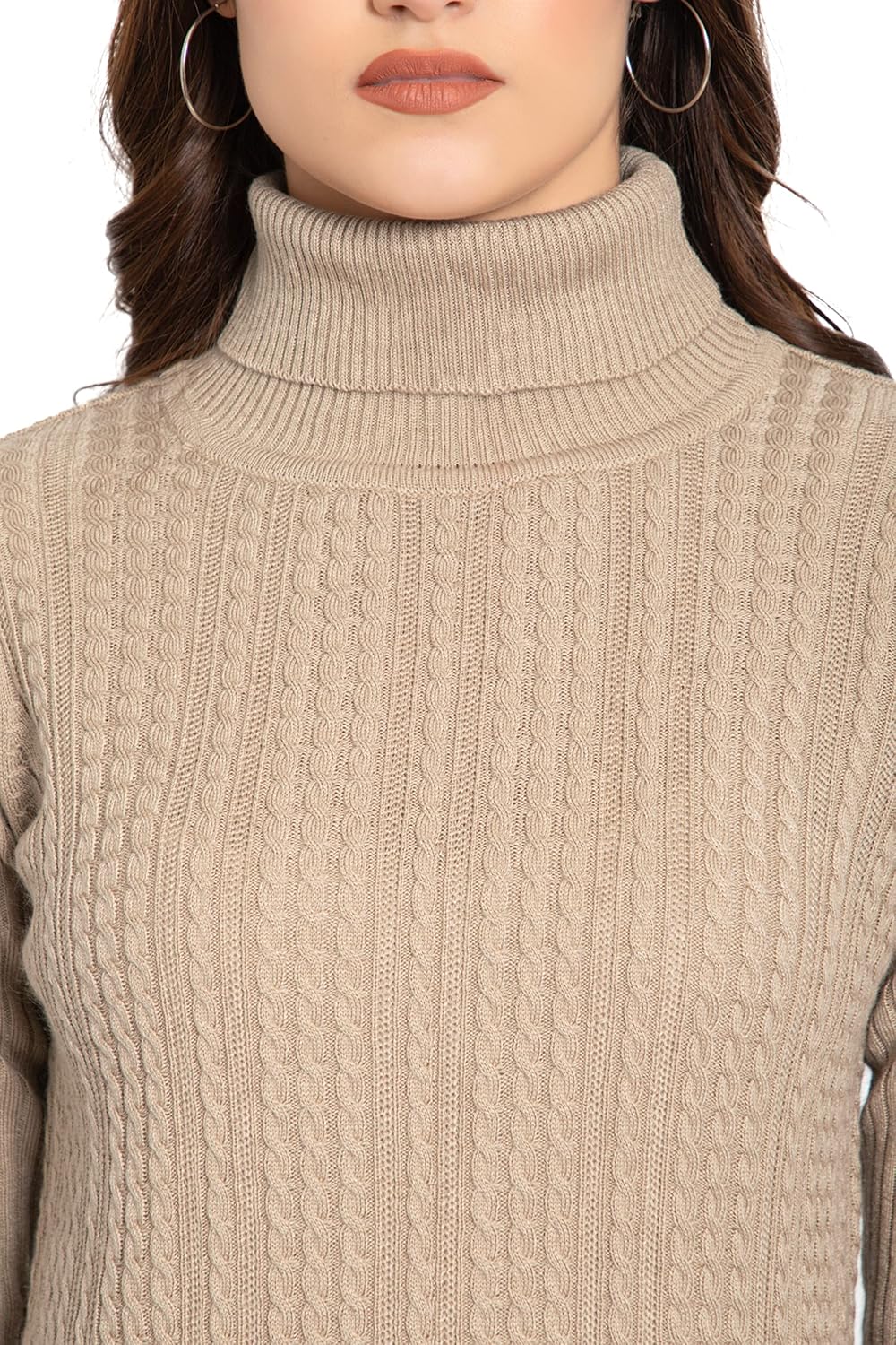 GODFREY Women's High Neck Knitted Woolen Sweater by Prixsa.com - Image 7