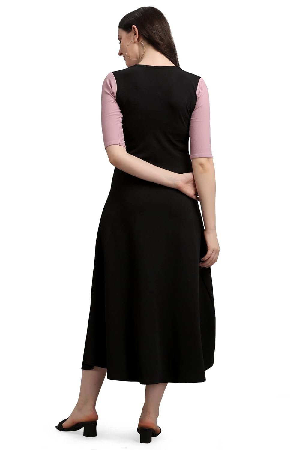 PURVAJA Women's Corduroy Empire Waist Maxi Cocktail Dress by Prixsa.com - Image 2