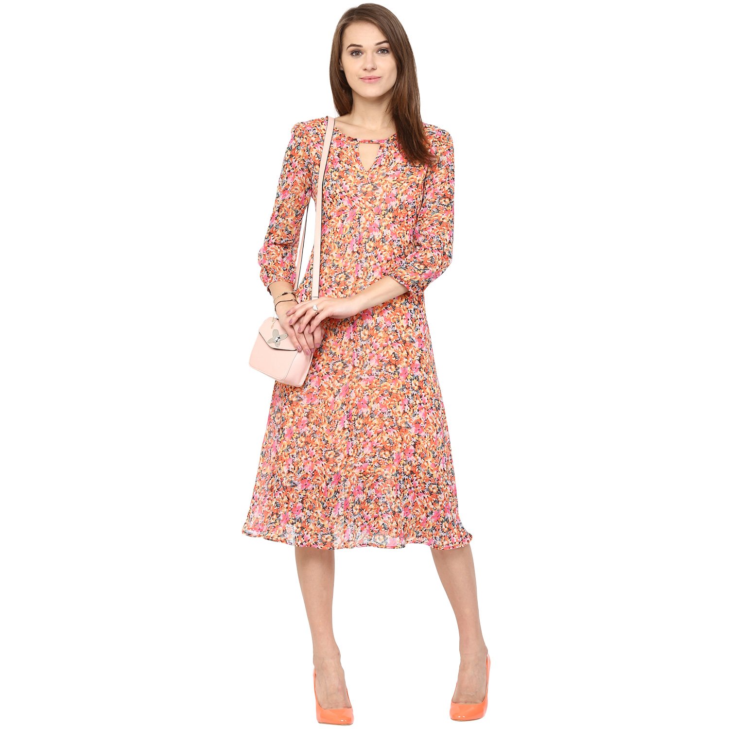 Harpa Women Below The Knee Dress by Prixsa.com - Image 2