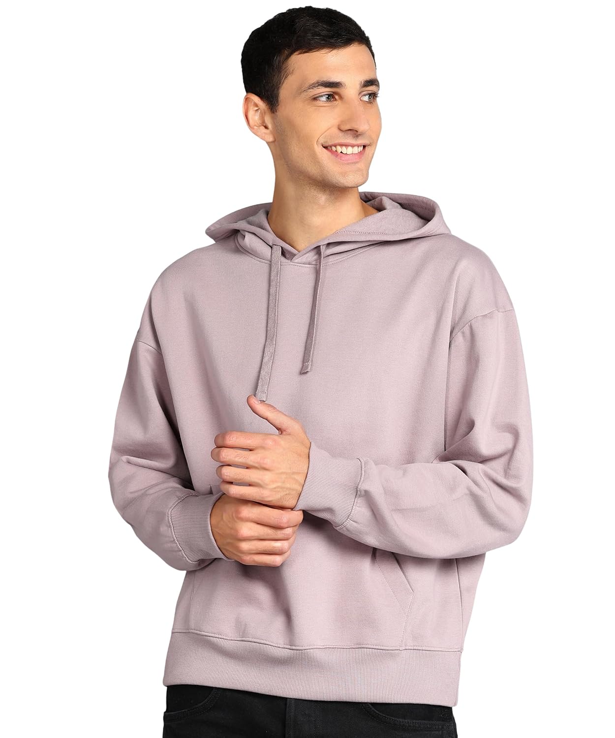Alan Jones Clothing Men's Cotton Oversize Hooded Hoodie by Prixsa.com