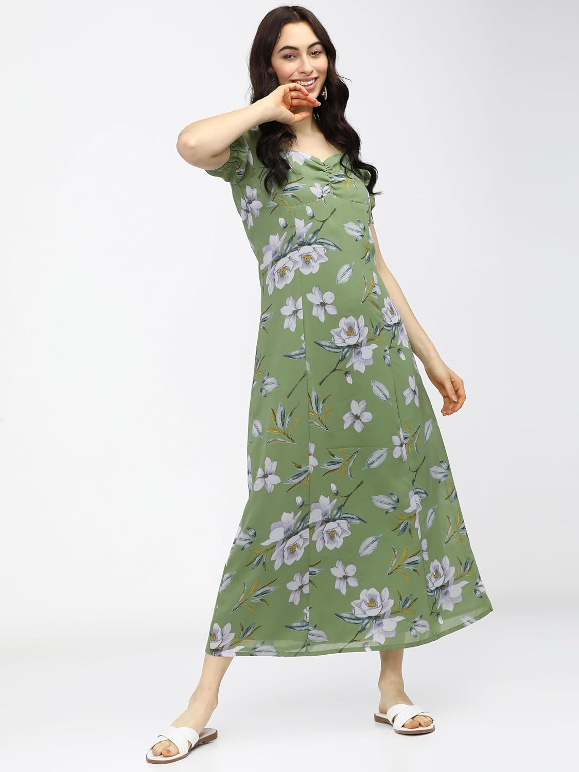 Tokyo Talkies Women's Polyester TTJ6006030 Calf Length Dress by Prixsa.com - Image 5