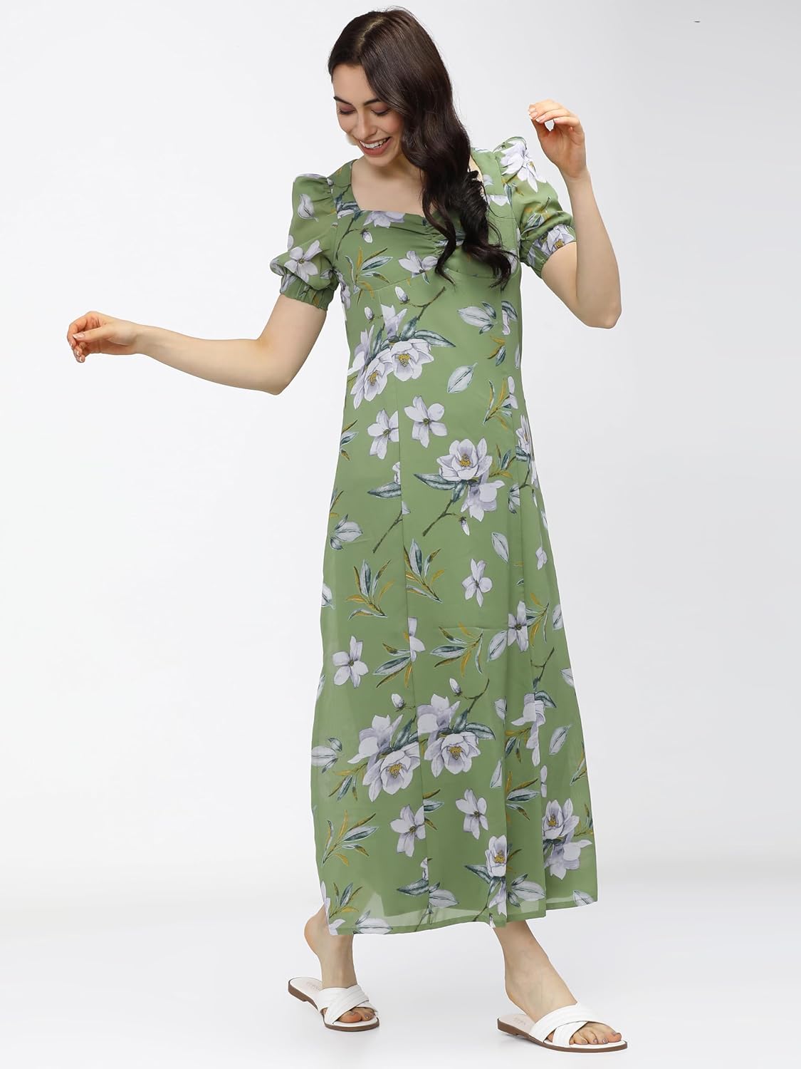 Tokyo Talkies Women's Polyester TTJ6006030 Calf Length Dress by Prixsa.com - Image 7