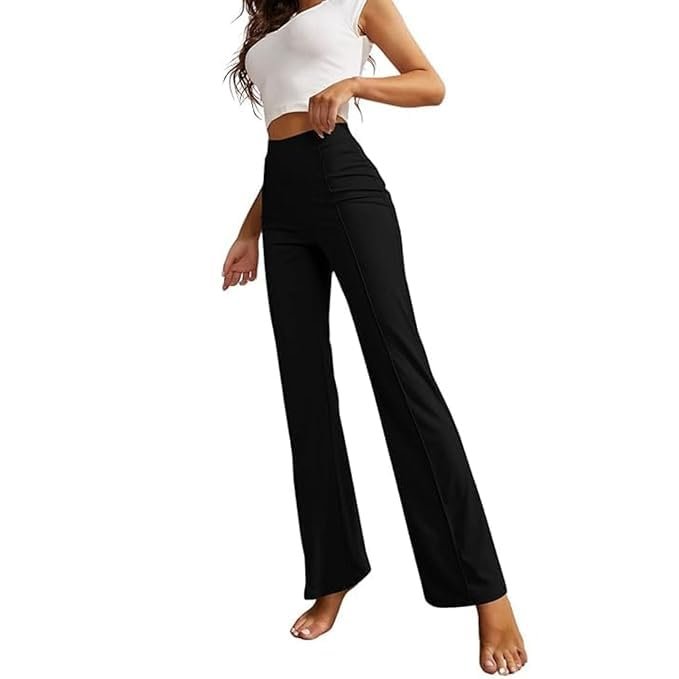 ROYALICA Women's High-Waisted Pant |Bell Bottom Trendy Retro-Chic Trousers - Perfect for Every Occasion by Prixsa.com