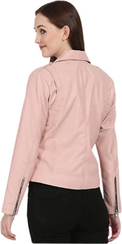 Faux Leather Casual Solid biker stylish full sleeve Regular Jacket and Short Coat for Women And Girls by Prixsa.com - Image 2