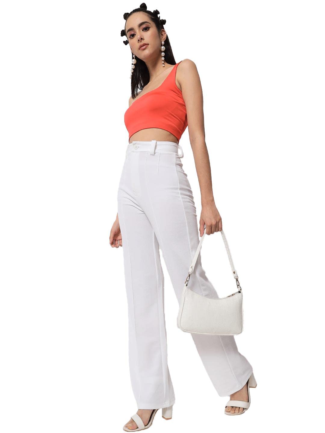 KOTTY Women's Regular Fit Mid Rise Pants by Prixsa.com - Image 4