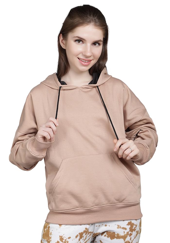 Wear Your Opinion Women's Oversized Drop Shoulder Sweatshirt Hoodies for Winter Wear by Prixsa.com