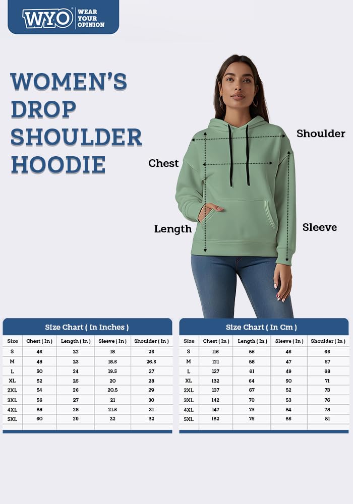 Wear Your Opinion Women's Oversized Drop Shoulder Sweatshirt Hoodies for Winter Wear by Prixsa.com - Image 9