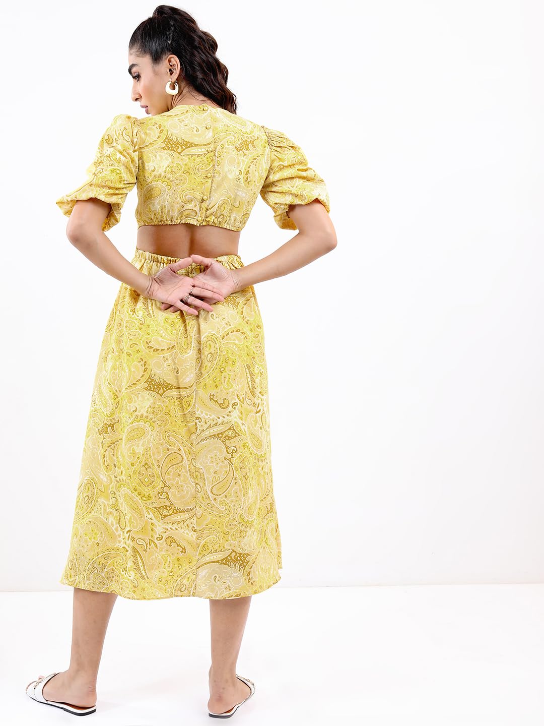 Tokyo Talkies Women's Polyester TTJ6007639 Calf Length Dress by Prixsa.com - Image 3