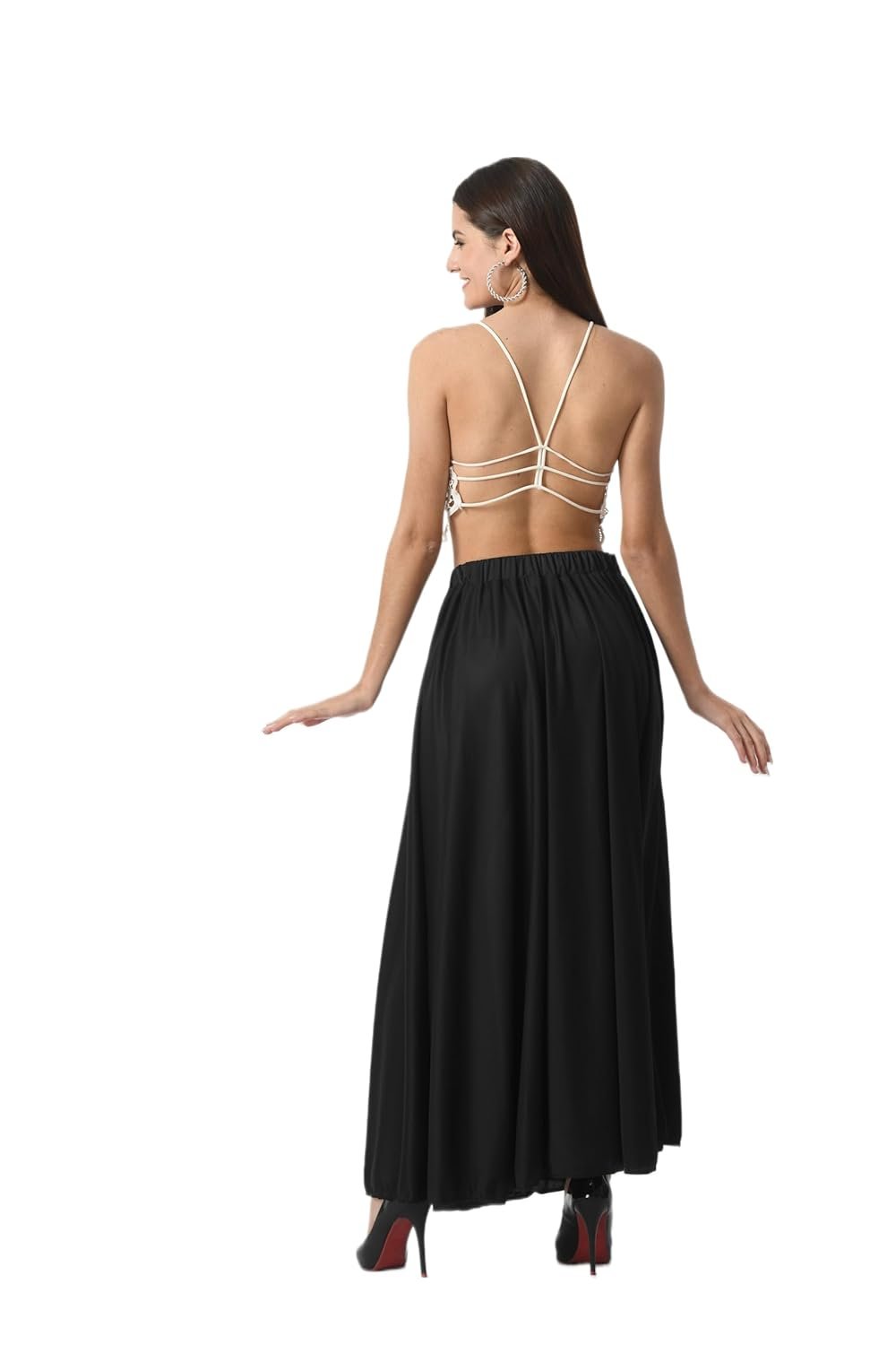 VAGISHA Women Floral Printed Skirt | Stylish A- Line Pleated Skirt | Party Casual Wear Floor Length Skirt by Prixsa.com - Image 5