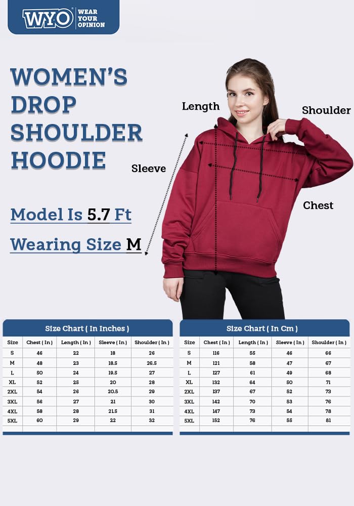 Wear Your Opinion Women's Oversized Drop Shoulder Sweatshirt Hoodies for Winter Wear by Prixsa.com - Image 8