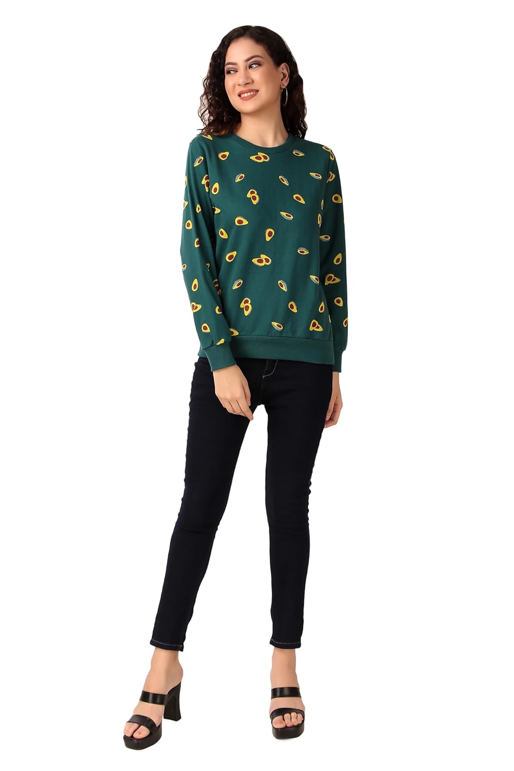 Stories.Label Cotton Sweatshirt for Women in 300 GSM Fabric with Ribbed Details Includes Plus Sizes (S-5XL) by Prixsa.com - Image 4