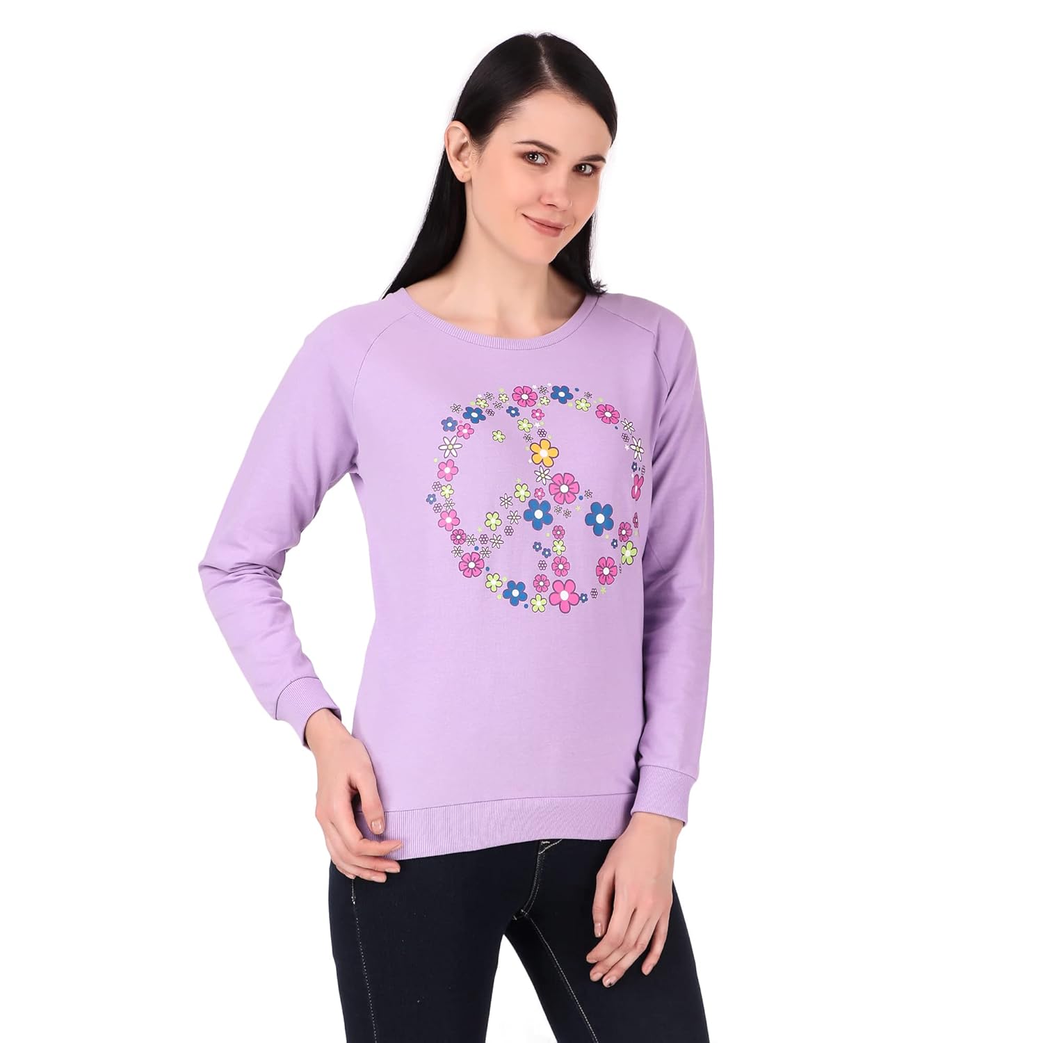 Stories.Label Cotton Sweatshirt for Women in 300 GSM Fabric with Ribbed Details Includes Plus Sizes (S-5XL) by Prixsa.com - Image 6