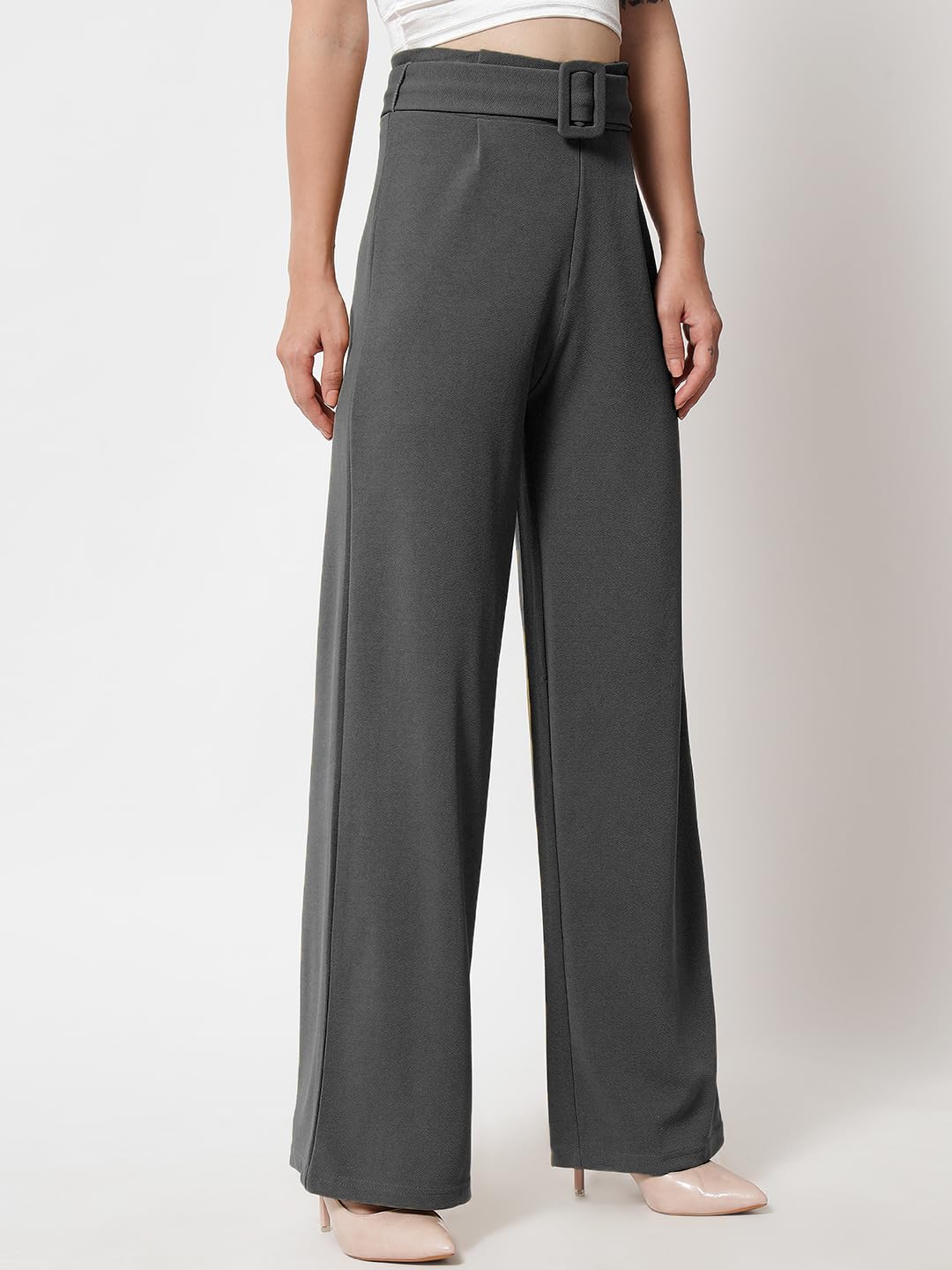 KOTTY Women Regular Fit Cotton Blend Trousers by Prixsa.com - Image 2