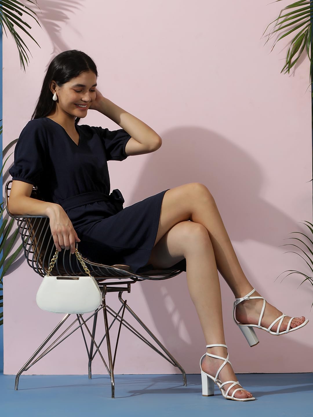 KOTTY Women's Glamour Galore Mystic Pearl Blue Dress by Prixsa.com - Image 7