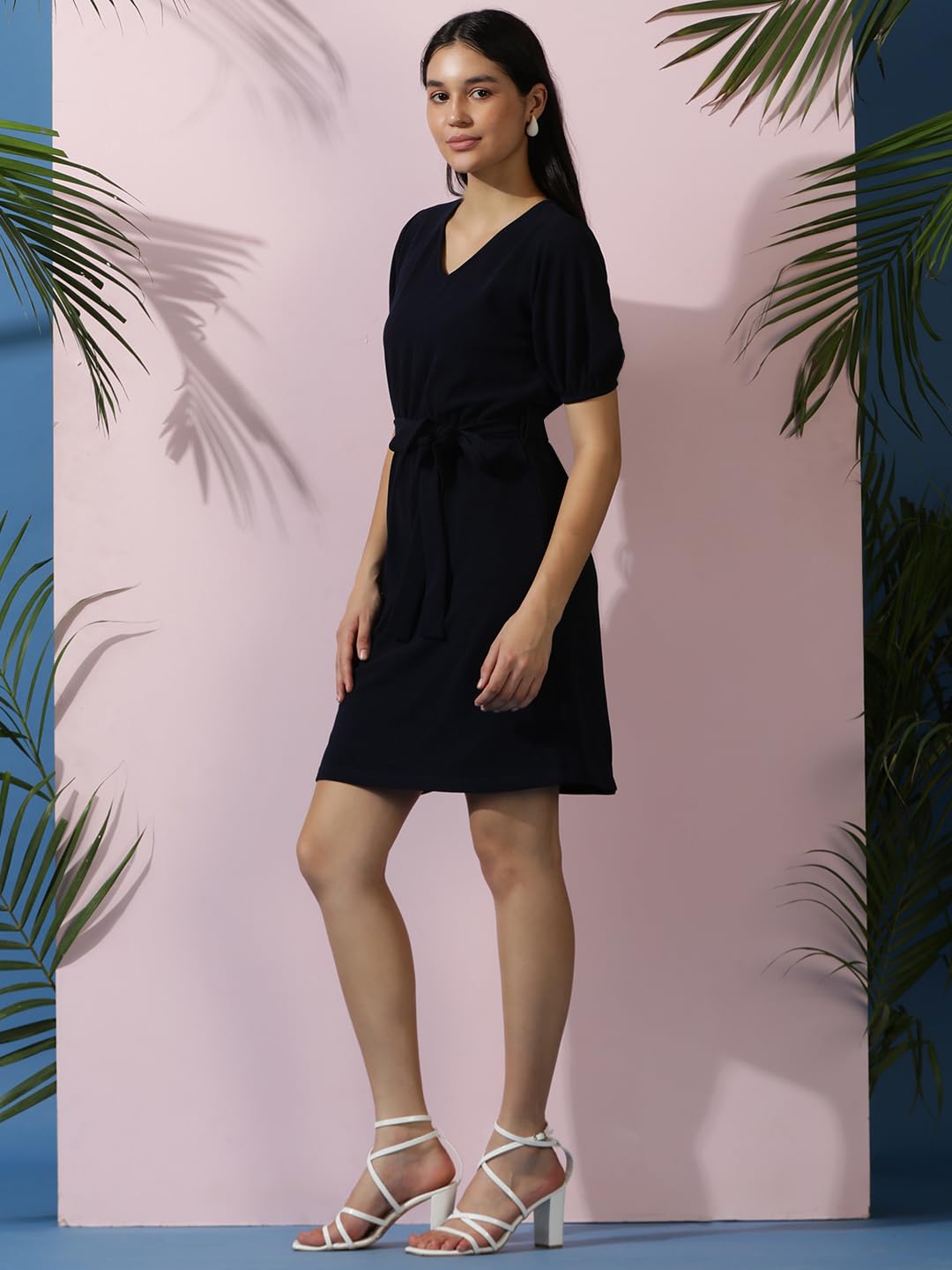 KOTTY Women's Glamour Galore Mystic Pearl Blue Dress by Prixsa.com - Image 3