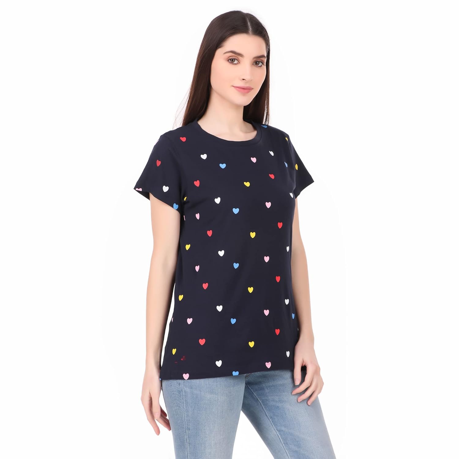 Stories.Label Women 100% Cotton Printed Tshirt in Ribbed Neck Includes Plus Sizes, Regular Fit and Half Sleeves (Sizes Small -5XL) by Prixsa.com - Image 6