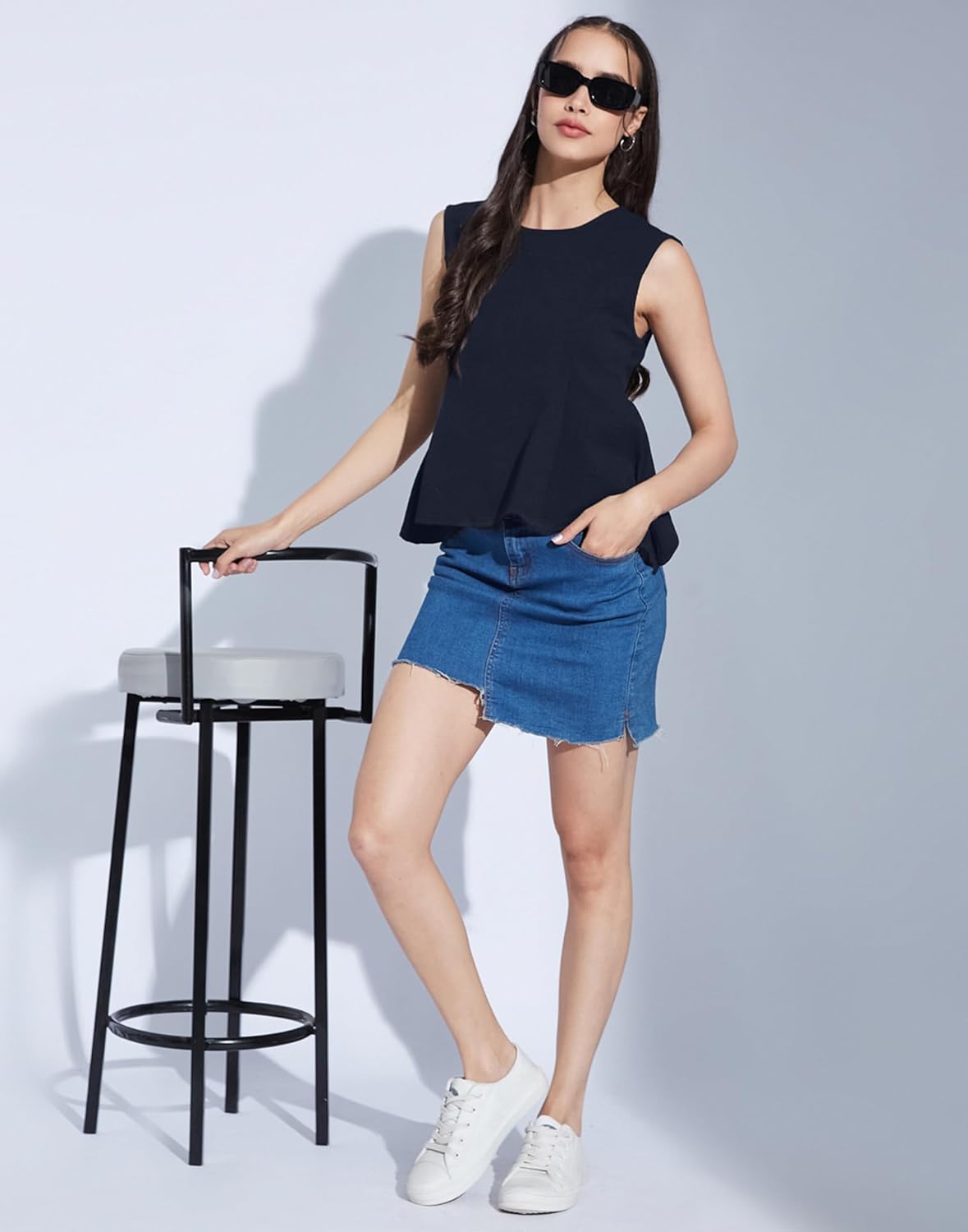 SIRIL Women's Sleeveless Lycra Solid Top, Regular Fit Top for Women by Prixsa.com - Image 6