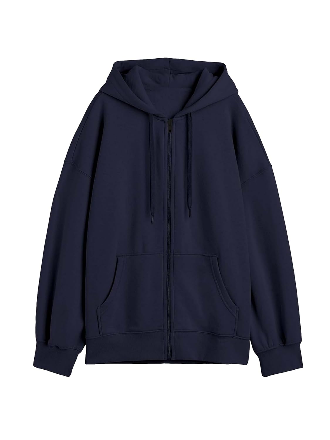 Koverify Plain Full Sleeved Regular fit Hooded Zipper Jacket for Women by Prixsa.com - Image 3
