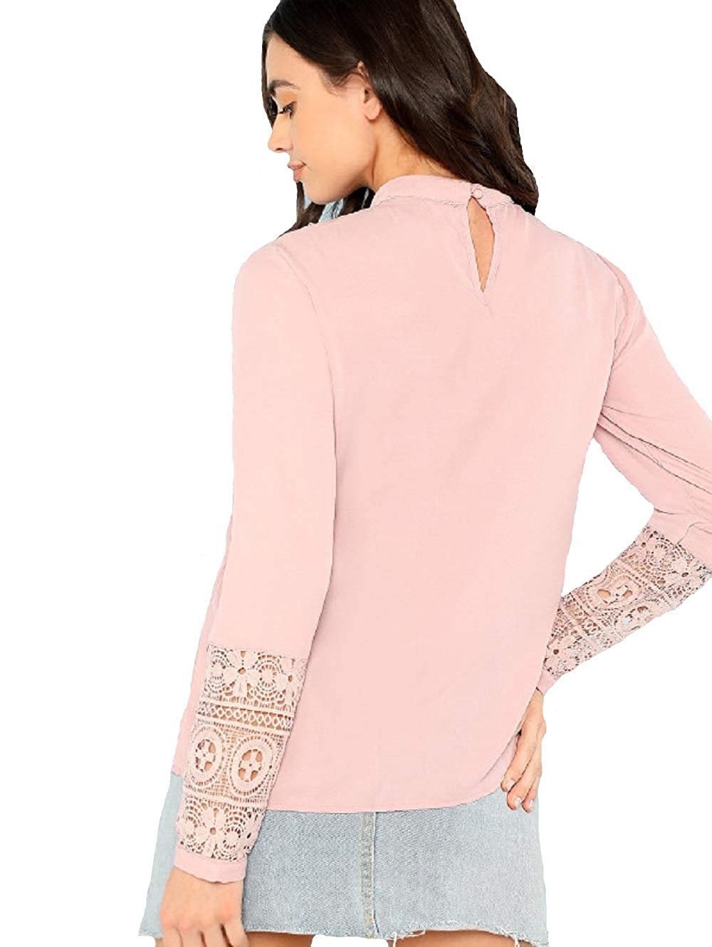 MIZAGO Women's Lace Formal Top by Prixsa.com - Image 2