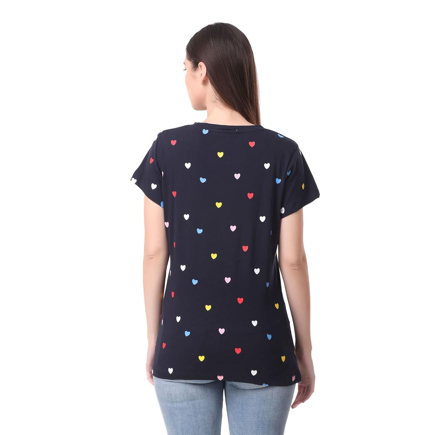 Stories.Label Women 100% Cotton Printed Tshirt in Ribbed Neck Includes Plus Sizes, Regular Fit and Half Sleeves (Sizes Small -5XL) by Prixsa.com - Image 2
