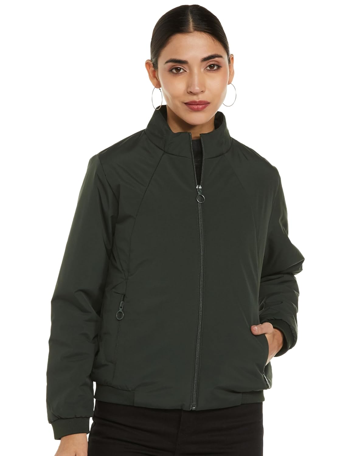 Qube By Fort Collins Women's Polyester Standard Length Parka Coat by Prixsa.com