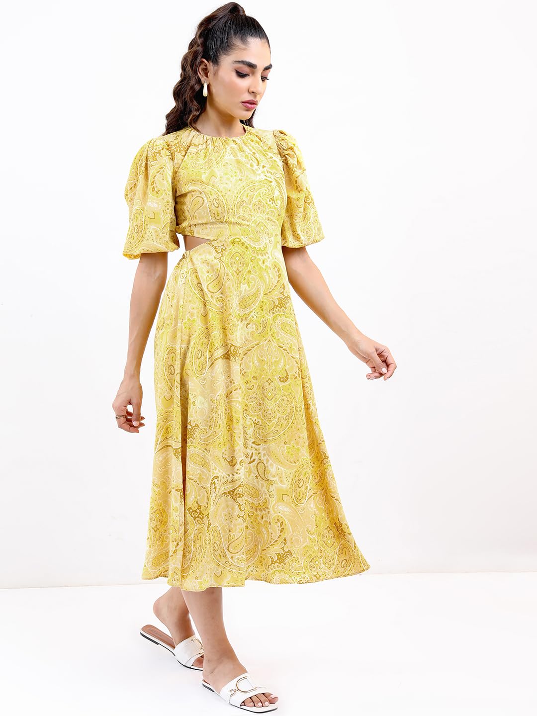 Tokyo Talkies Women's Polyester TTJ6007639 Calf Length Dress by Prixsa.com - Image 4