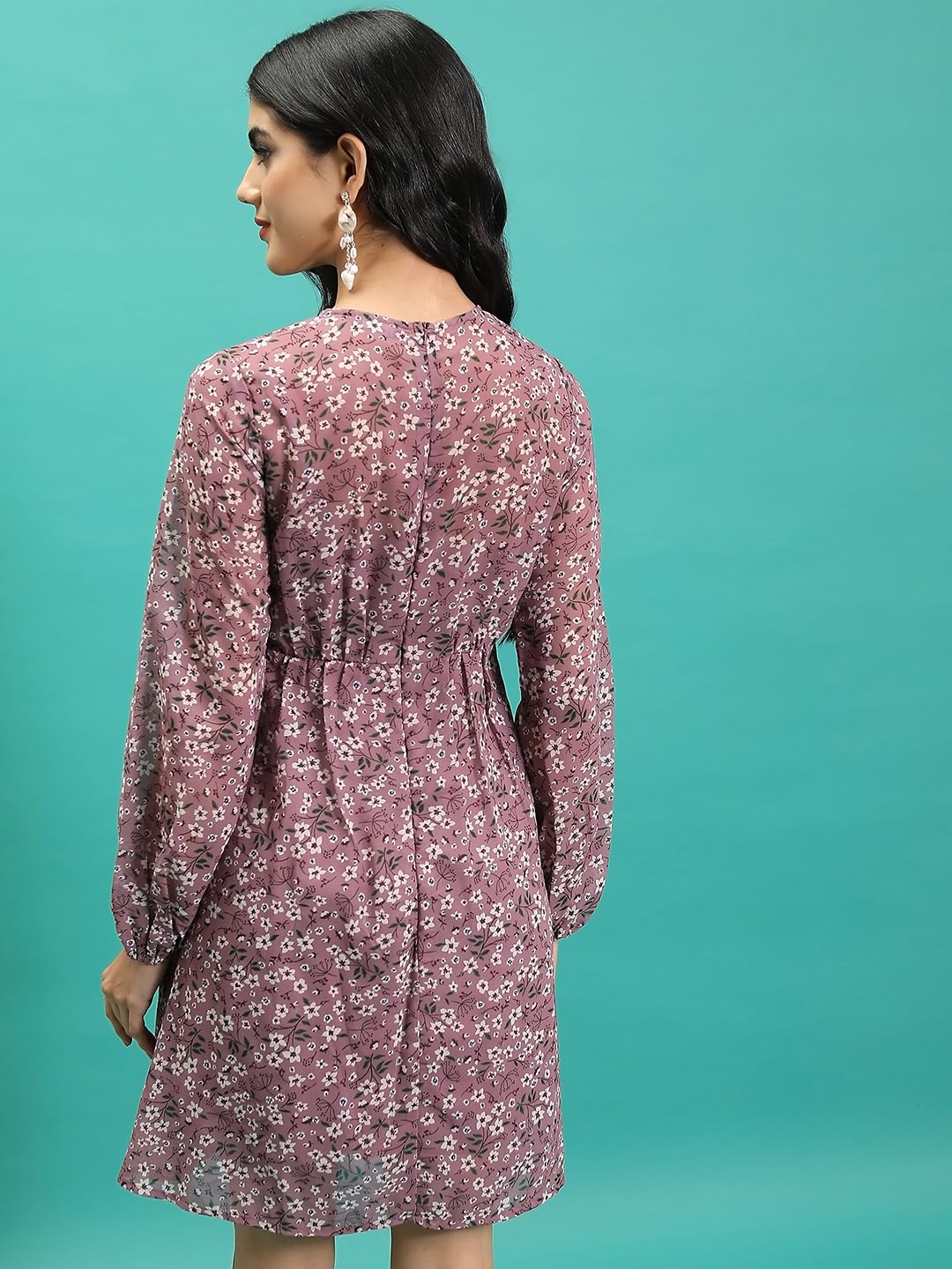 Tokyo Talkies Women's Polyester TTJ6009789 Calf Length Dress by Prixsa.com - Image 3