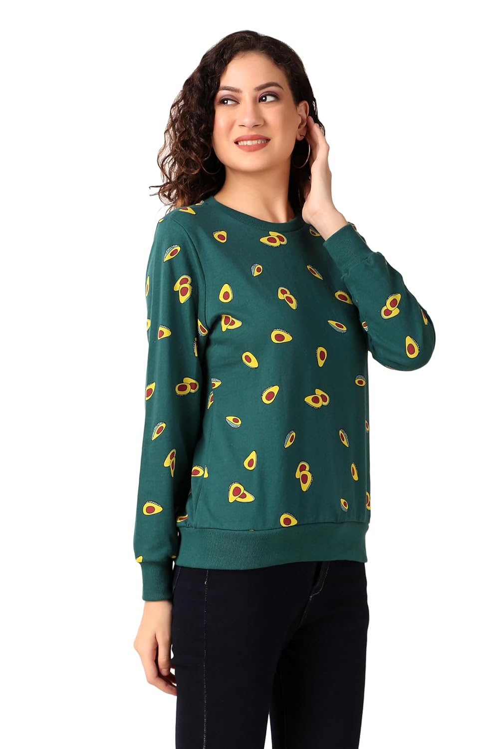 Stories.Label Cotton Sweatshirt for Women in 300 GSM Fabric with Ribbed Details Includes Plus Sizes (S-5XL) by Prixsa.com - Image 6