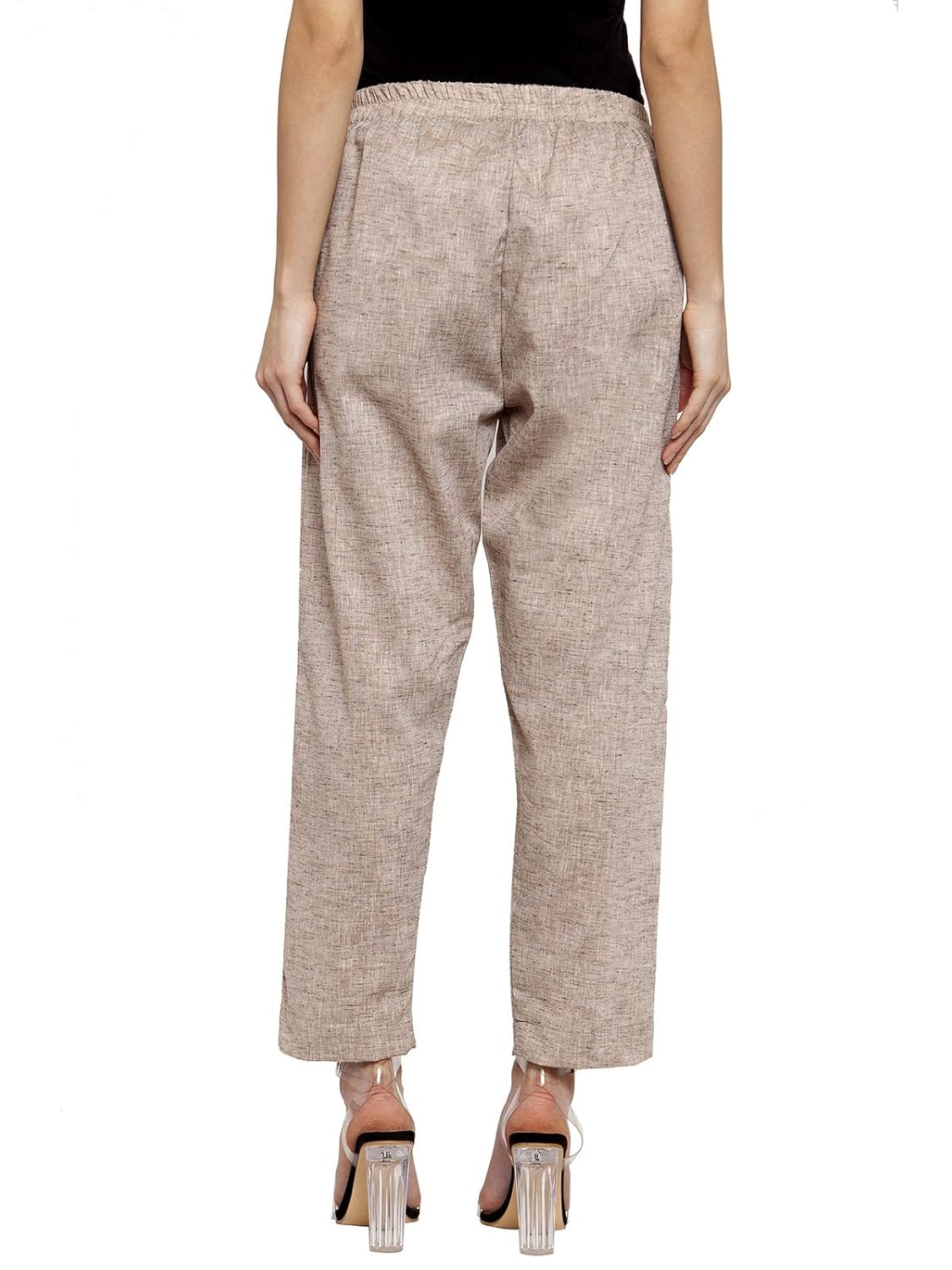 Enchanted Drapes Chocolate Cotton Pants by Prixsa.com - Image 5