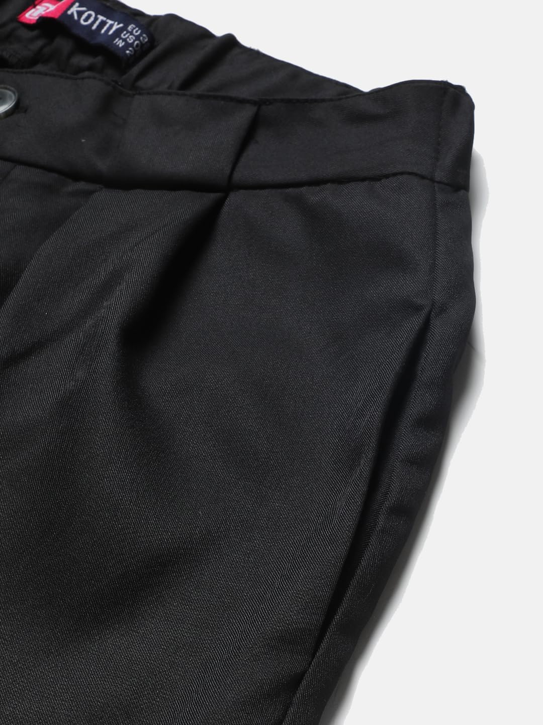 KOTTY Womens Cotton Blend Regular Length Solid Trousers by Prixsa.com - Image 4