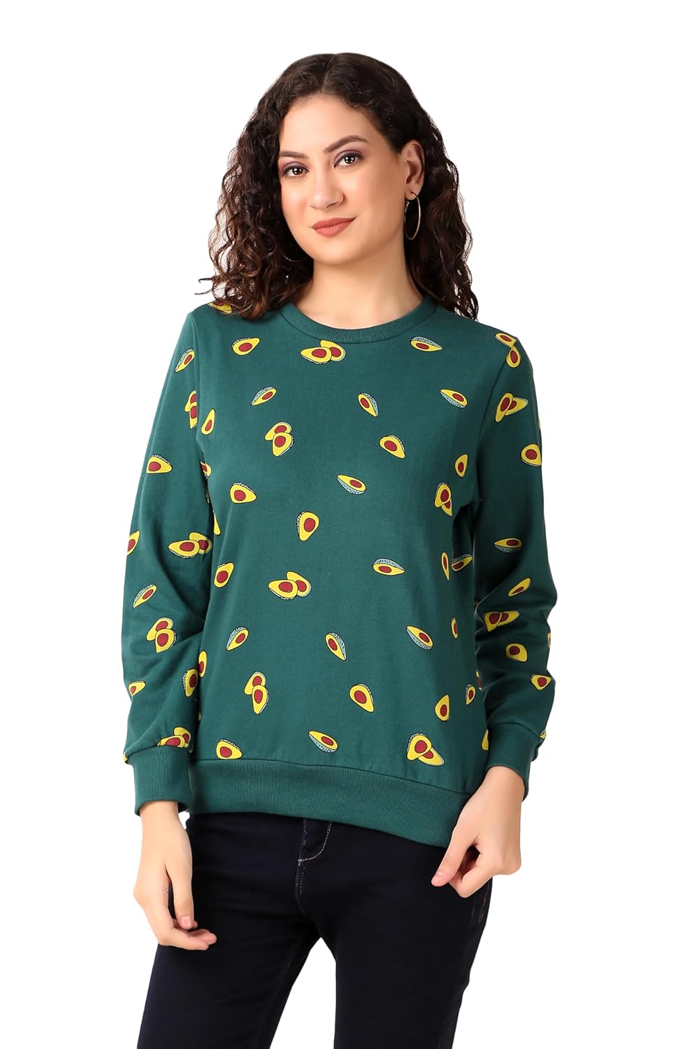 Stories.Label Cotton Sweatshirt for Women in 300 GSM Fabric with Ribbed Details Includes Plus Sizes (S-5XL) by Prixsa.com - Image 7