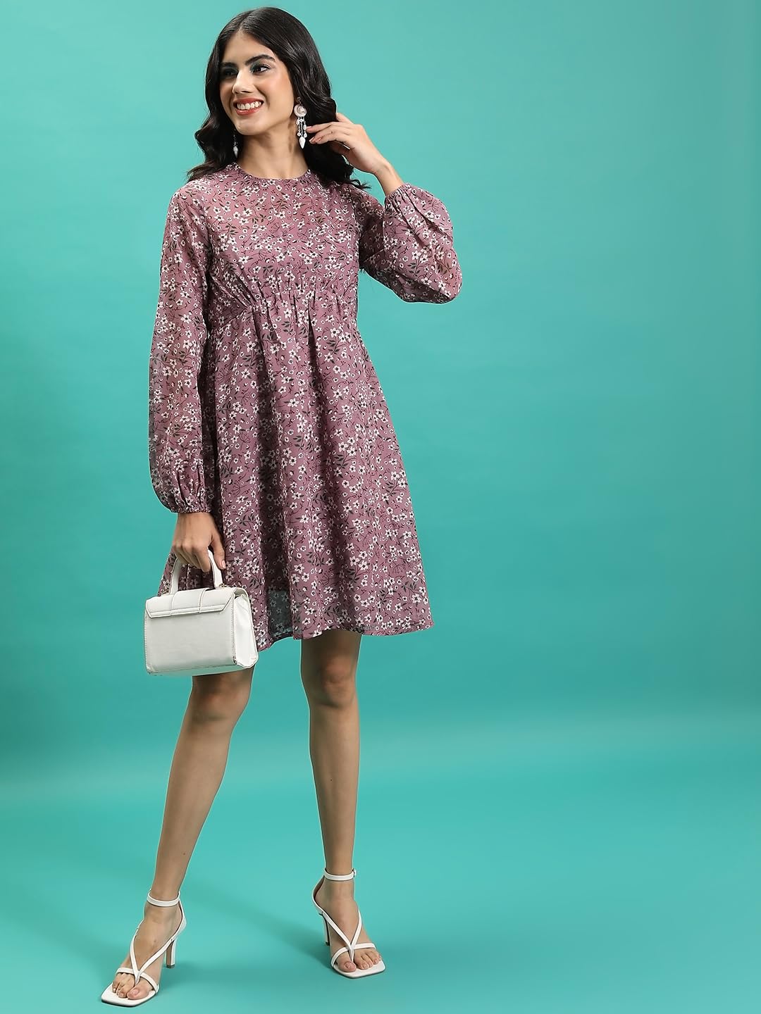 Tokyo Talkies Women's Polyester TTJ6009789 Calf Length Dress by Prixsa.com - Image 2