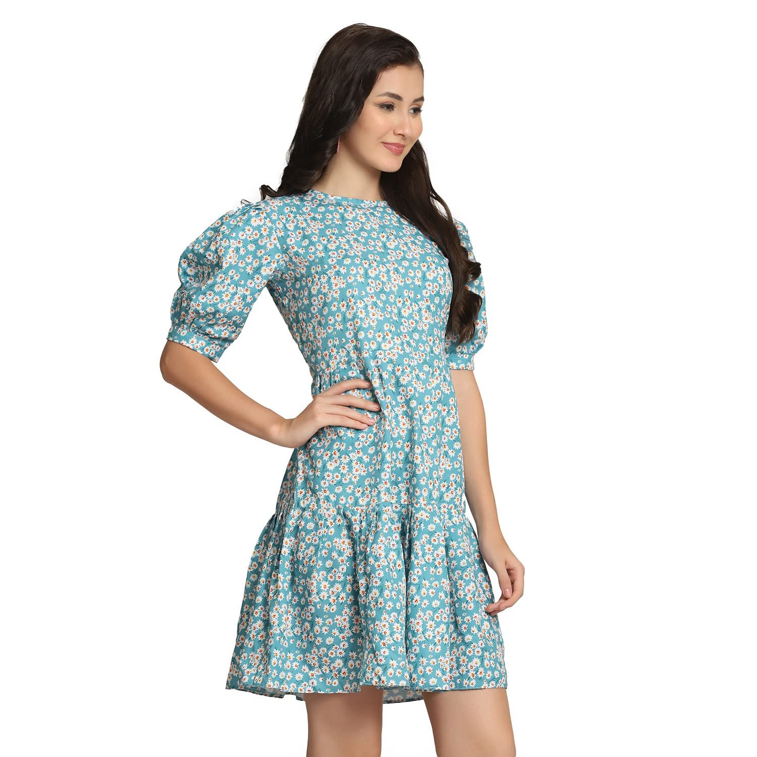 Leriya Fashion Western Dresses for Women |A-Line Knee-Length Dress | Indo Western Dress for Women| Short Dress by Prixsa.com - Image 3