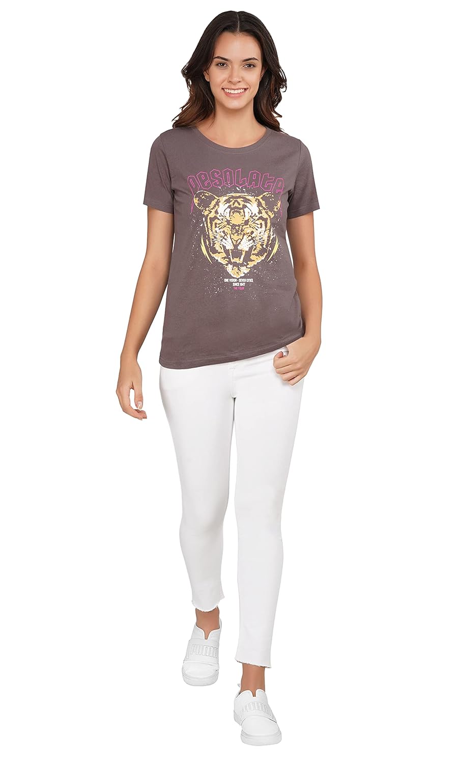 Stories.Label Women 100% Cotton Printed Tshirt in Ribbed Neck Includes Plus Sizes, Regular Fit and Half Sleeves (Sizes Small -5XL) by Prixsa.com - Image 5