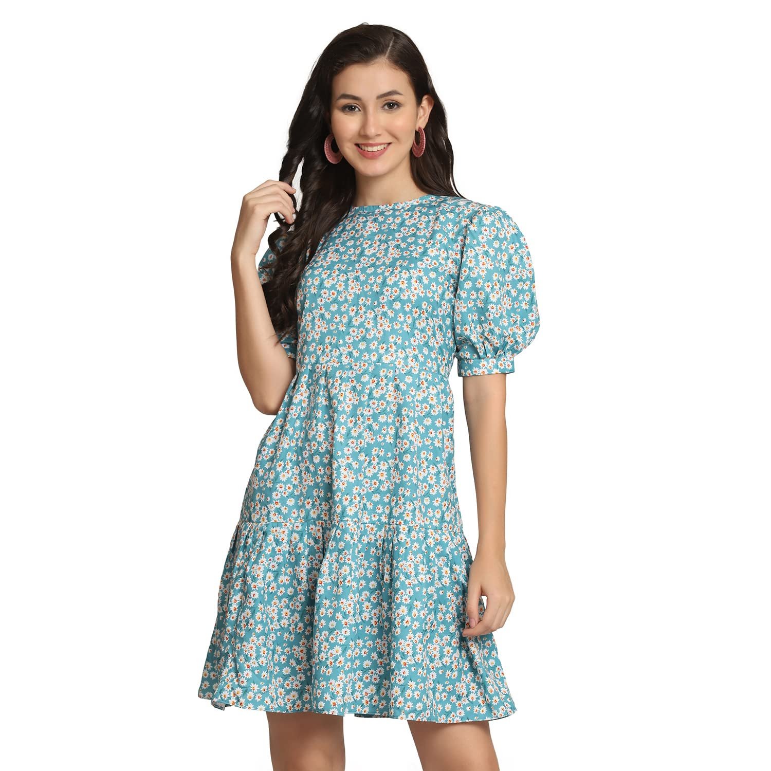 Leriya Fashion Western Dresses for Women |A-Line Knee-Length Dress | Indo Western Dress for Women| Short Dress by Prixsa.com