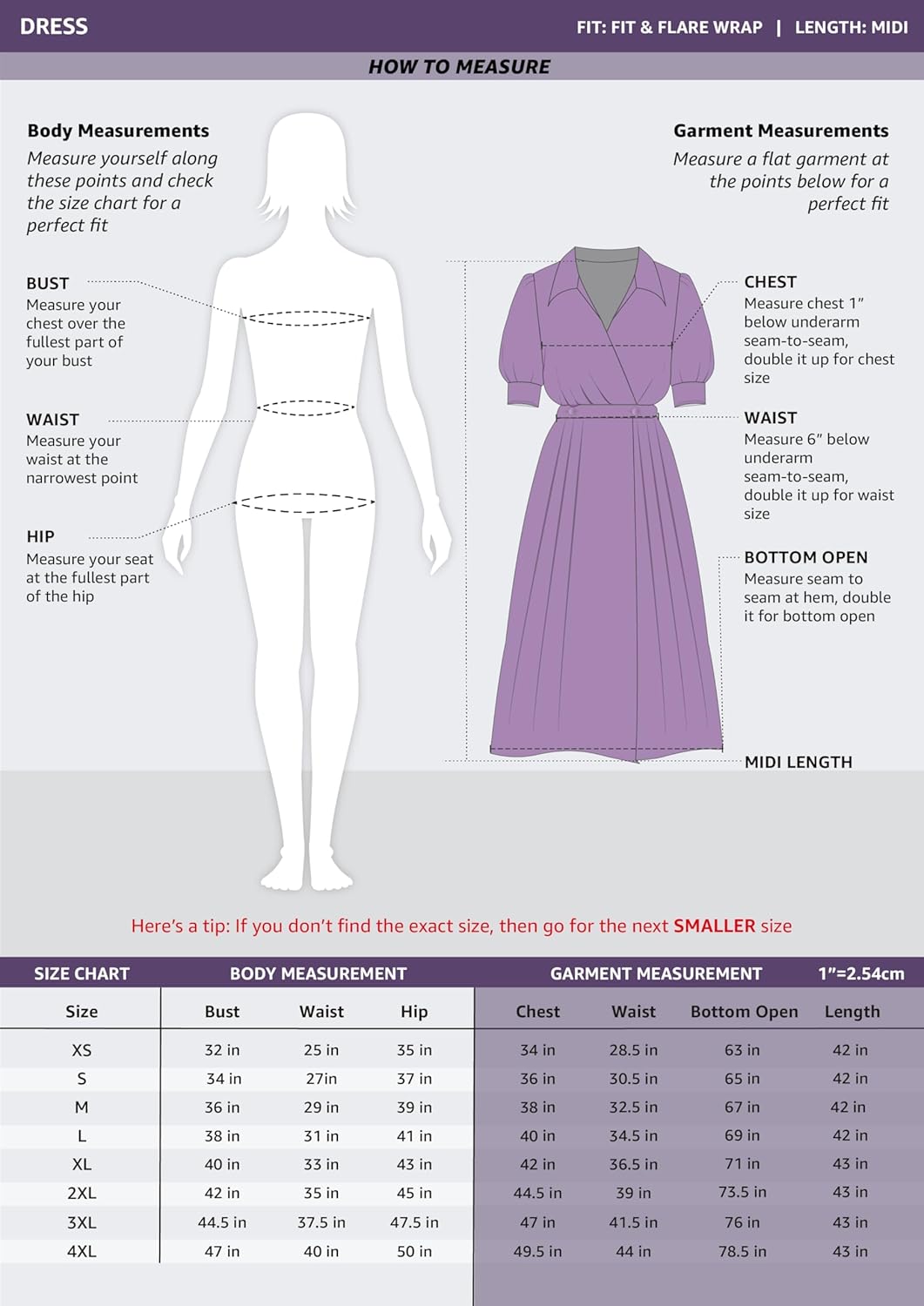 Symbol Premium Women's 'Desk-to-Dinner' Fit & Flare Wrap Dress (Midi Length | Stylish) by Prixsa.com - Image 6