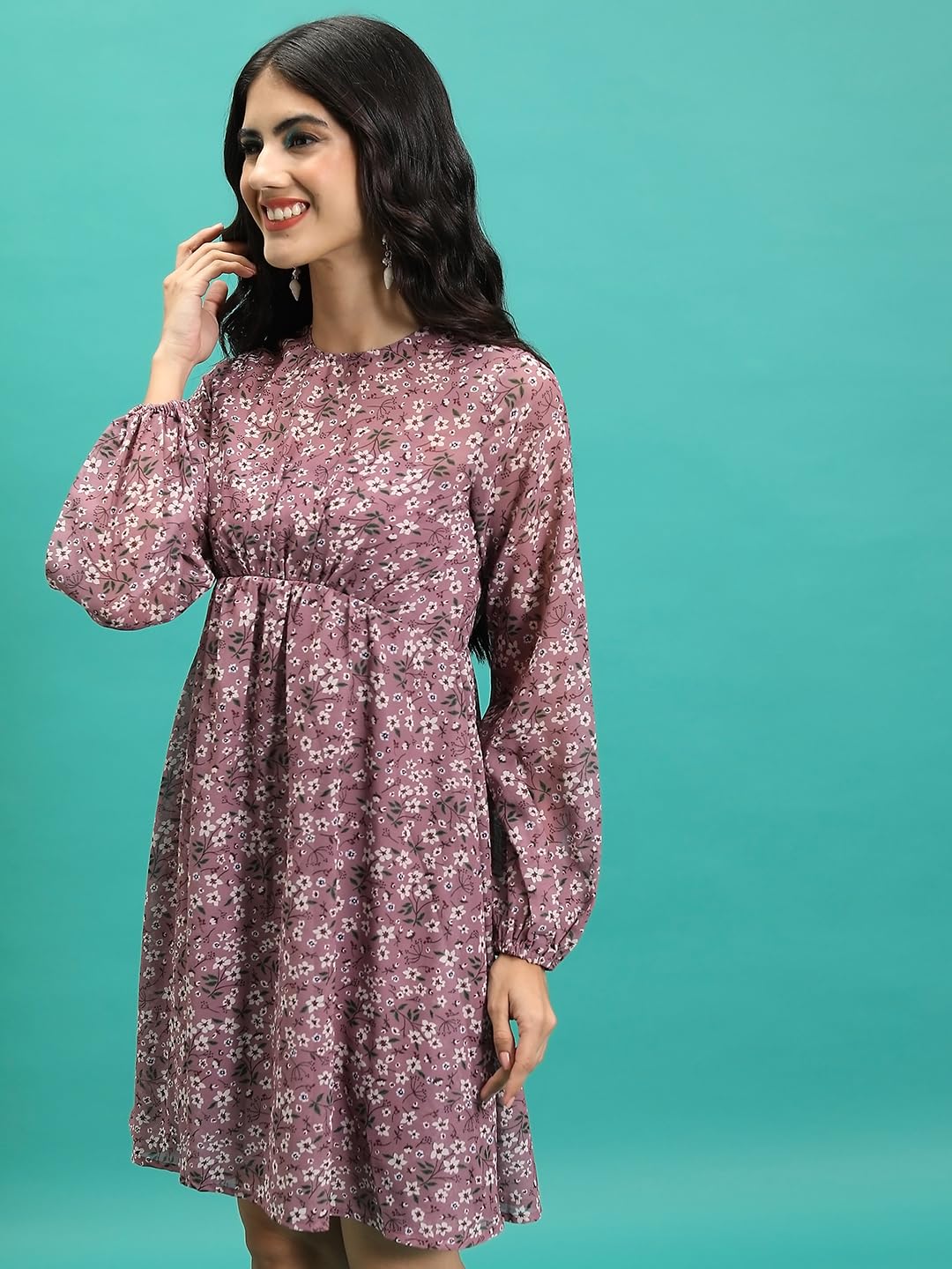 Tokyo Talkies Women's Polyester TTJ6009789 Calf Length Dress by Prixsa.com - Image 5