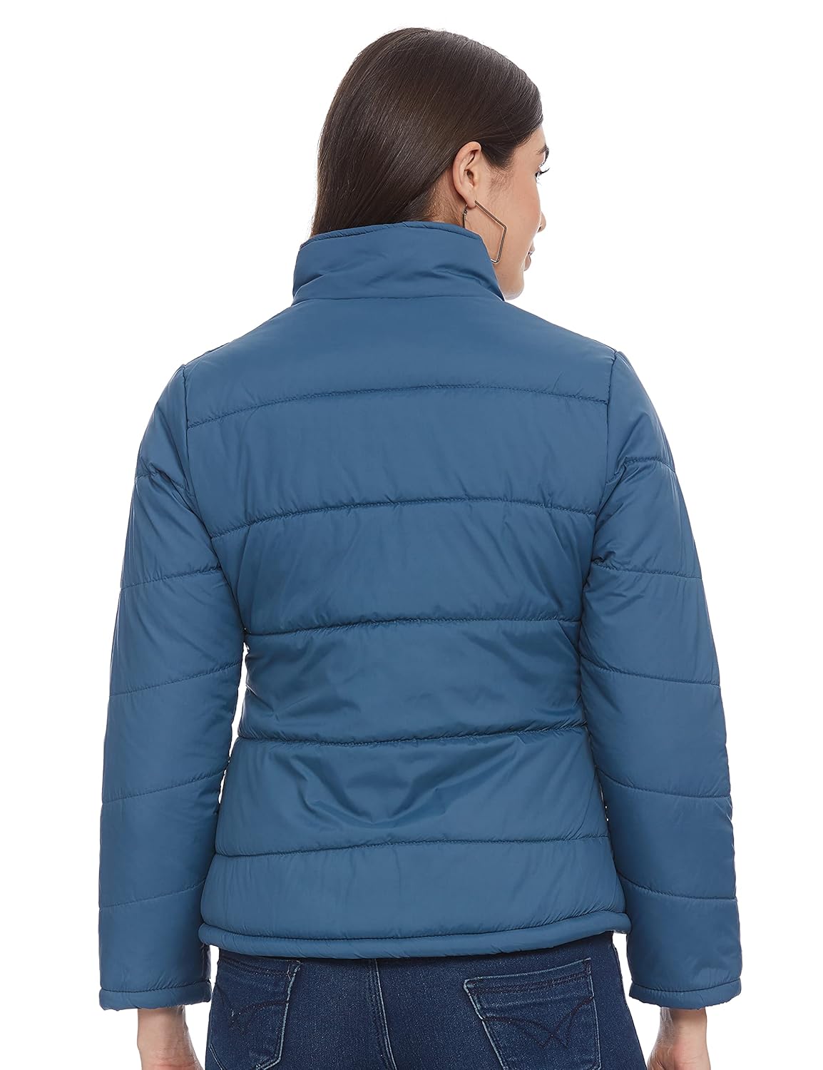 Qube By Fort Collins Women's Nylon & Net Nylon Short Length Jacket by Prixsa.com - Image 2