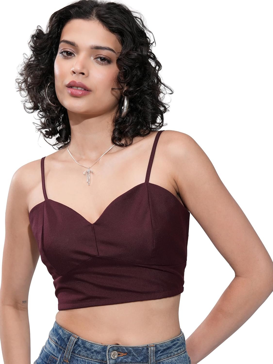 Tokyo Talkies Women's Bralette Crop Top | Chic & Trendy | Effortless Style | Tops for Woman | Women Tops | Women Crop Top by Prixsa.com