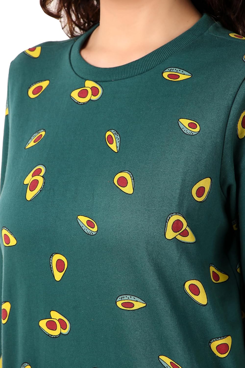 Stories.Label Cotton Sweatshirt for Women in 300 GSM Fabric with Ribbed Details Includes Plus Sizes (S-5XL) by Prixsa.com - Image 3