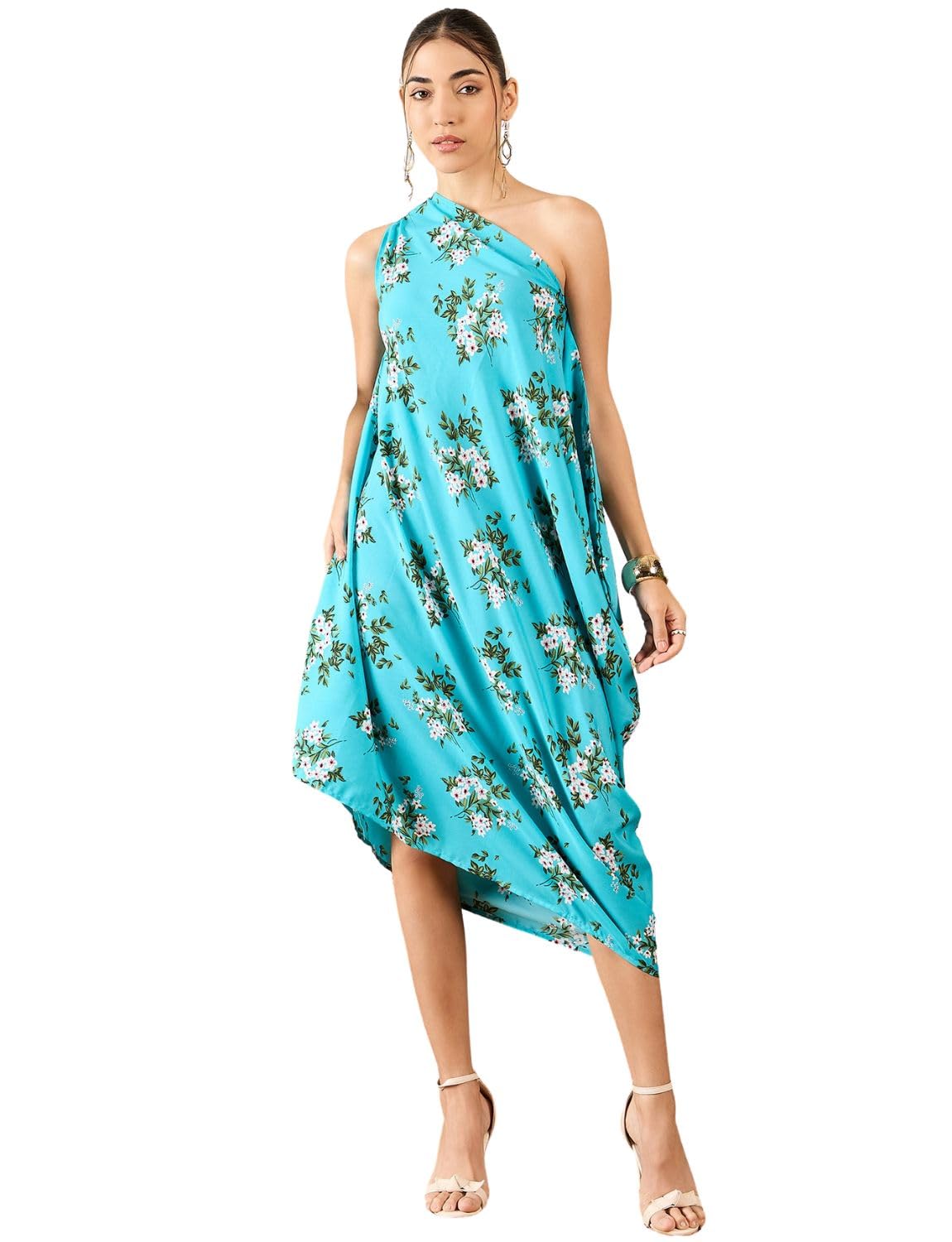 Uptownie Lite Asymmetric One-Shoulder Crepe Dress by Prixsa.com