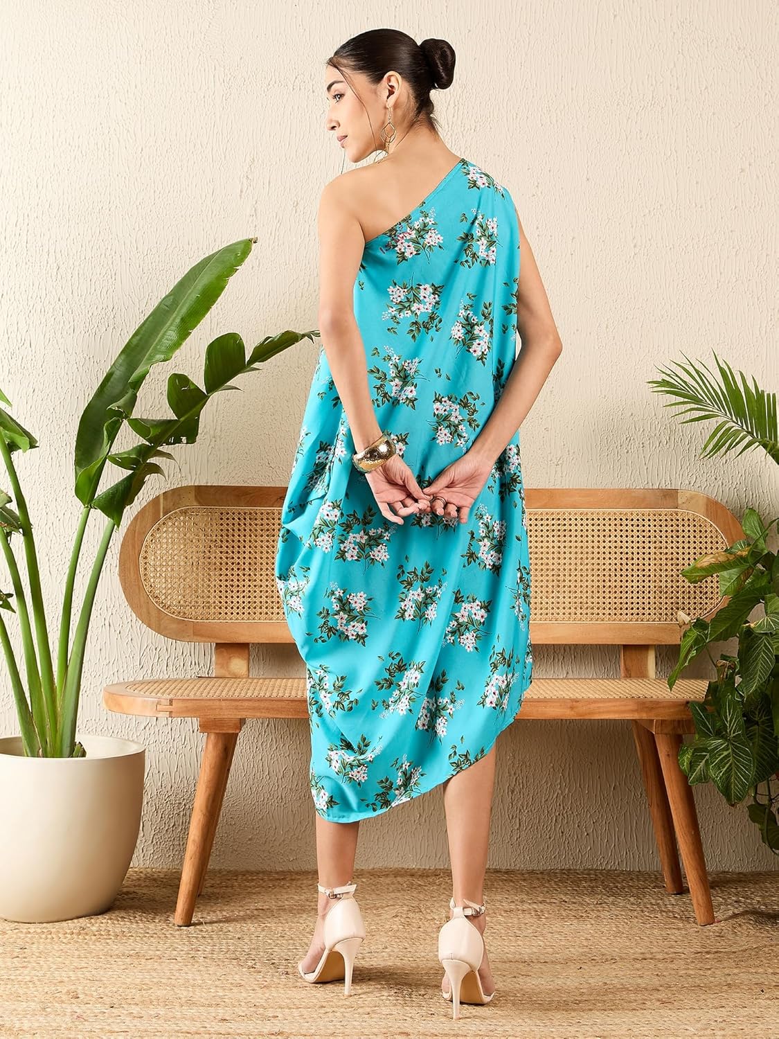 Uptownie Lite Asymmetric One-Shoulder Crepe Dress by Prixsa.com - Image 3