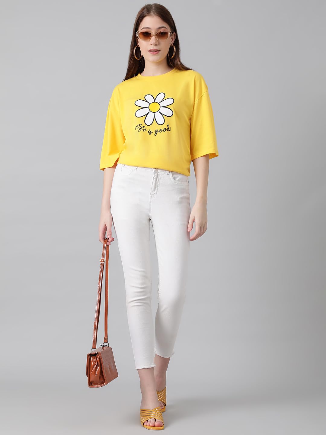 KOTTY Women’s Solid Slim Fit T-Shirt – Classic Round Neck, Stretchable Cotton Tee by Prixsa.com - Image 8