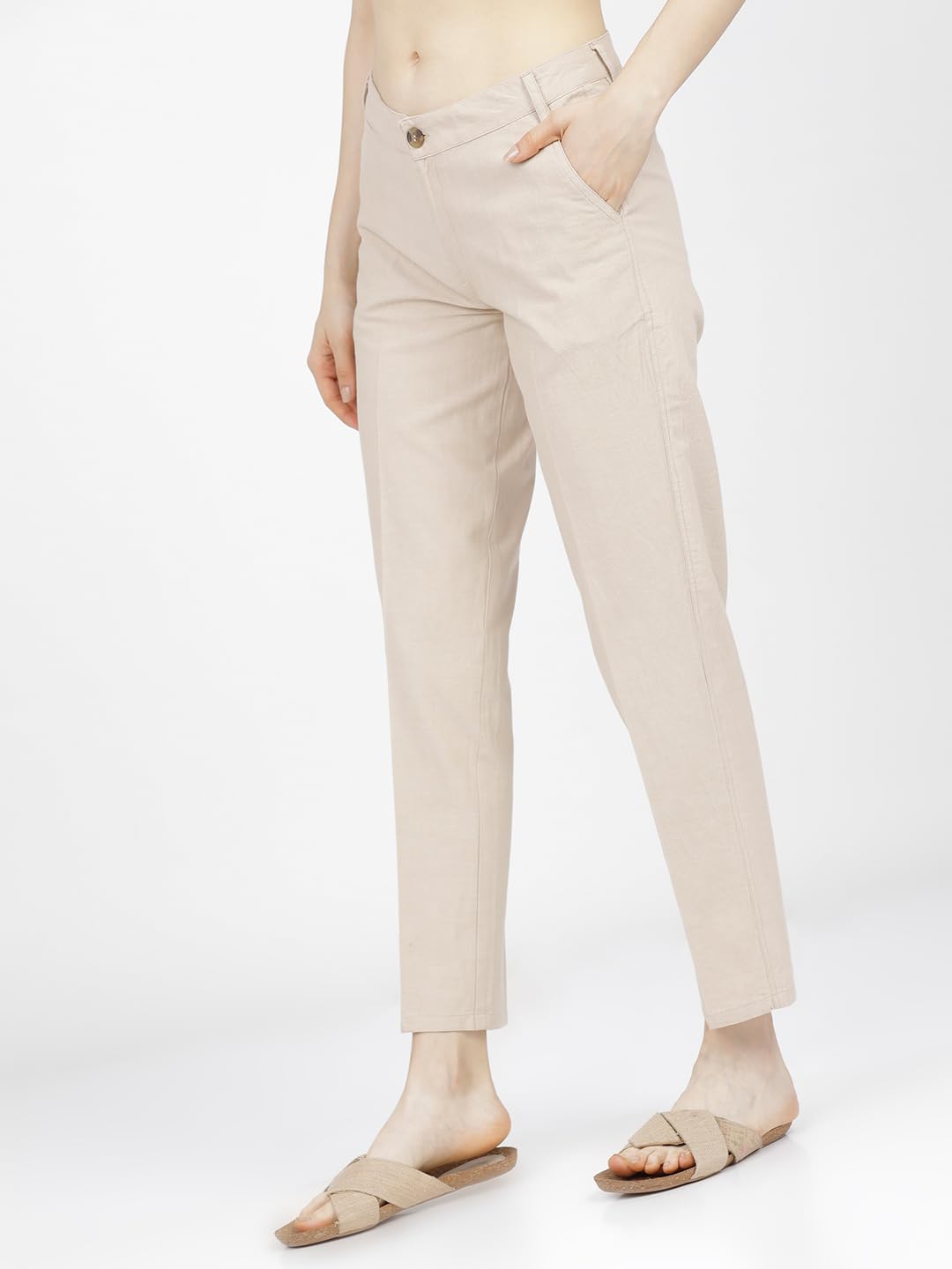 Tokyo Talkies Women's Tapered Casual Pants by Prixsa.com - Image 2