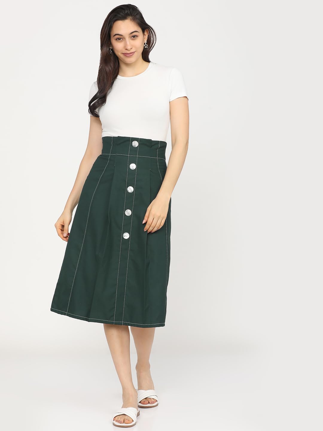 Tokyo Talkies Polyester Bland Western Skirt by Prixsa.com - Image 6