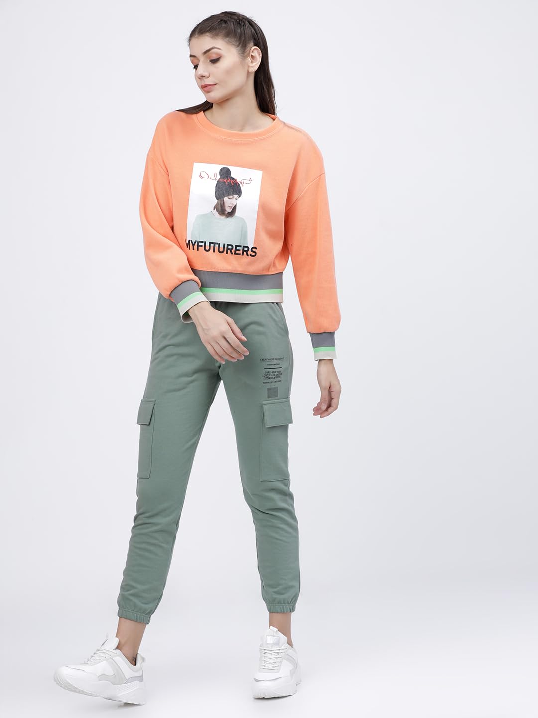 Tokyo Talkies Women's Slim Fit Joggers Track Pants | Stretchable | Casual Wear Mid-Rise| Gymwear | Sports Wear by Prixsa.com - Image 6