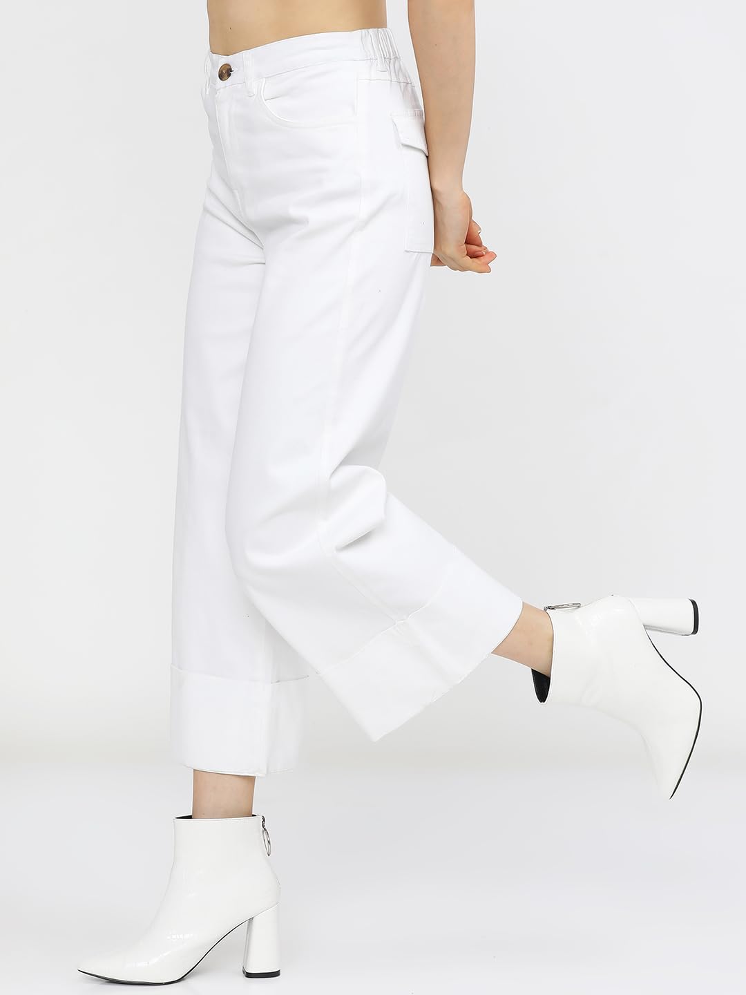 Tokyo Talkies Women's Straight Casual Pants by Prixsa.com - Image 2